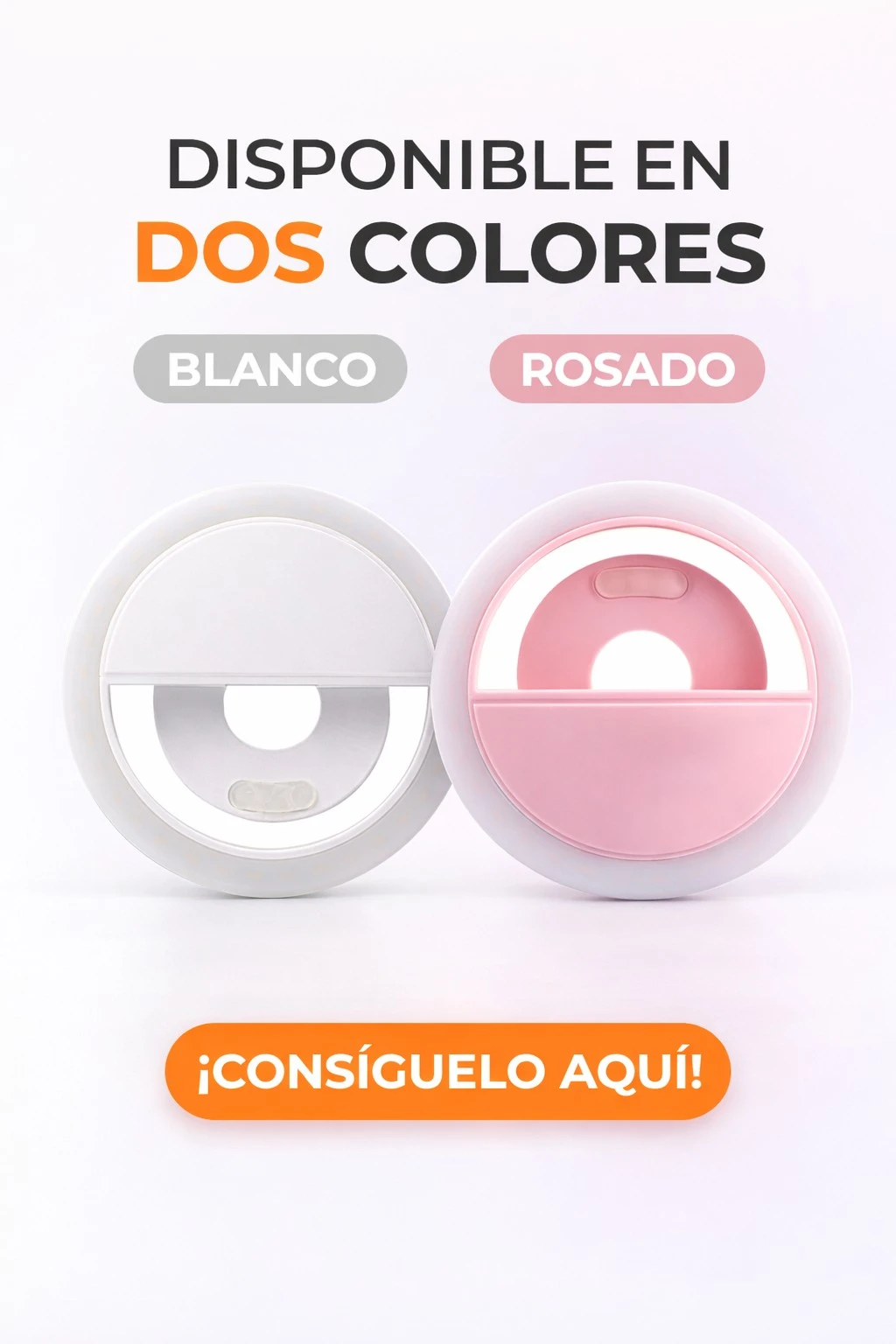 2 Luz De Selfie Grande LED Recargable